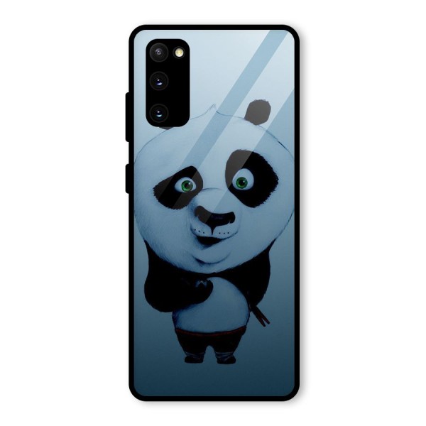 Confused Cute Panda Glass Back Case for Galaxy S20 FE