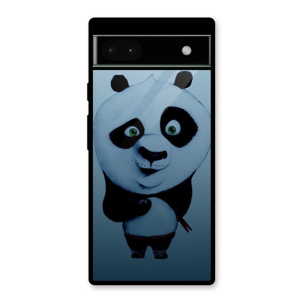 Confused Cute Panda Glass Back Case for Google Pixel 6a