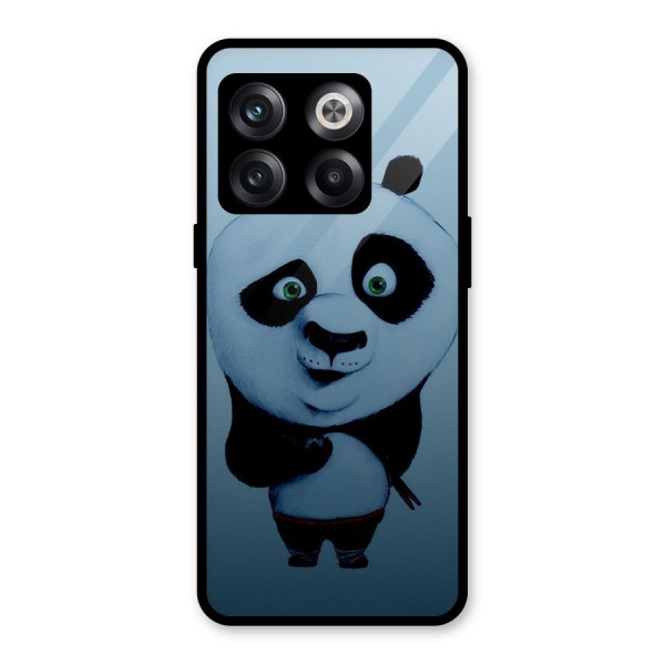 Confused Cute Panda Glass Back Case for OnePlus 10T