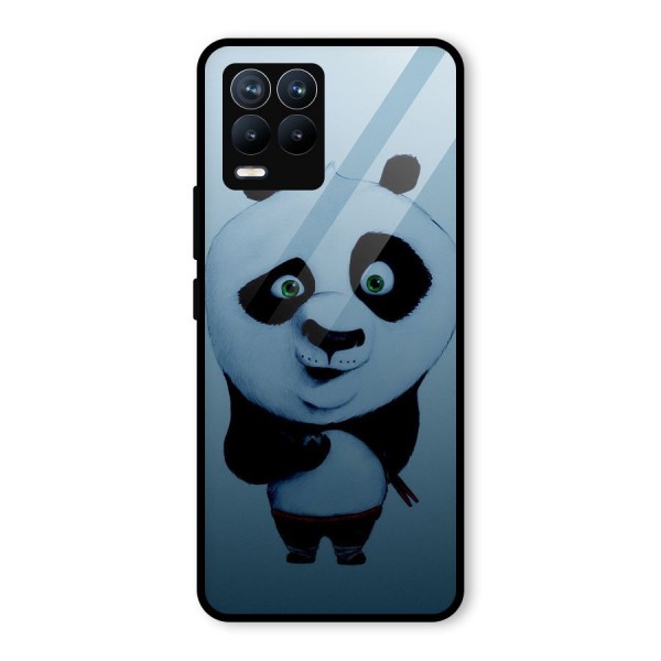 Confused Cute Panda Glass Back Case for Realme 8