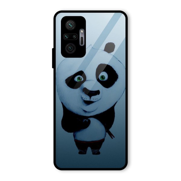 Confused Cute Panda Glass Back Case for Redmi Note 10 Pro Max