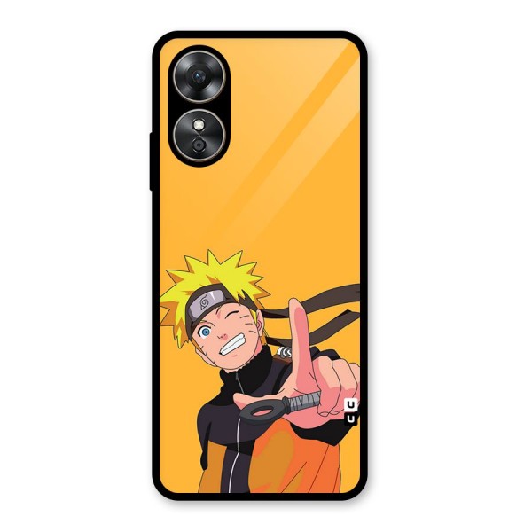 Cool Aesthetic Naruto Glass Back Case for Oppo A17