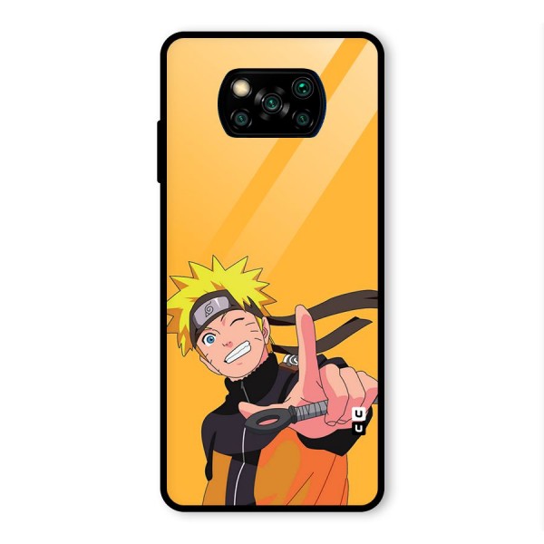 Cool Aesthetic Naruto Glass Back Case for Poco X3 Pro