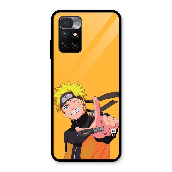 Cool Aesthetic Naruto Glass Back Case for Redmi 10 Prime
