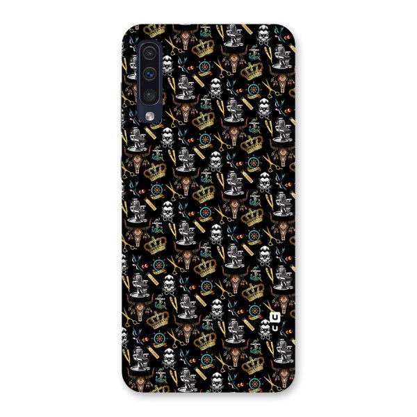 Cool Barber Pattern Back Case for Galaxy A50s