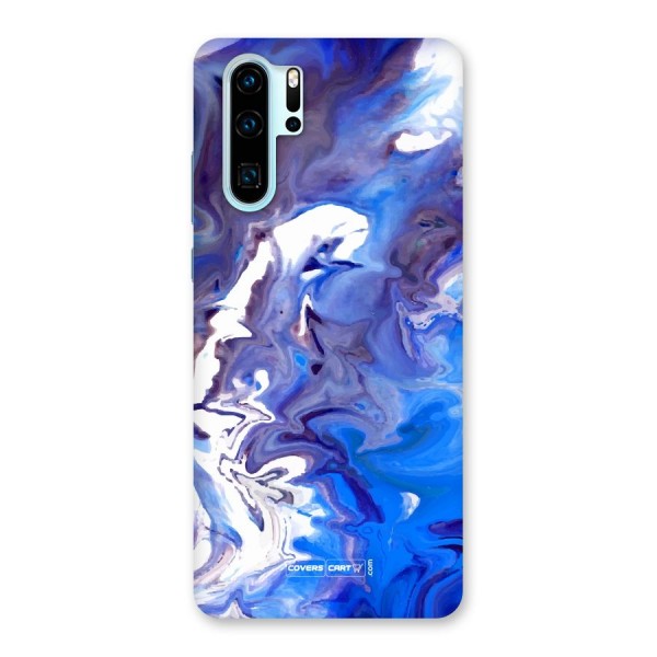 Cool Blue Marble Texture Back Case for Huawei P30 Pro