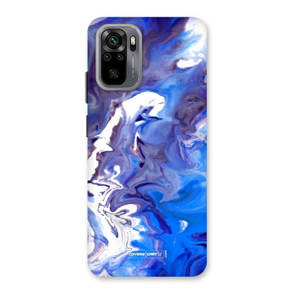 Cool Blue Marble Texture Back Case for Redmi Note 10