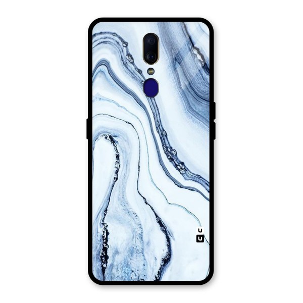 Cool Marble Style (Printed) Glass Back Case for Oppo F11