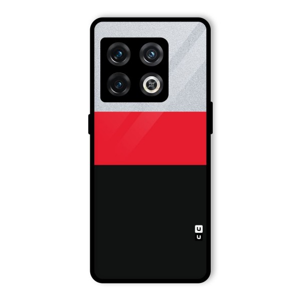 Cool Melange Stripe Glass Back Case for OnePlus 10 Pro 5G