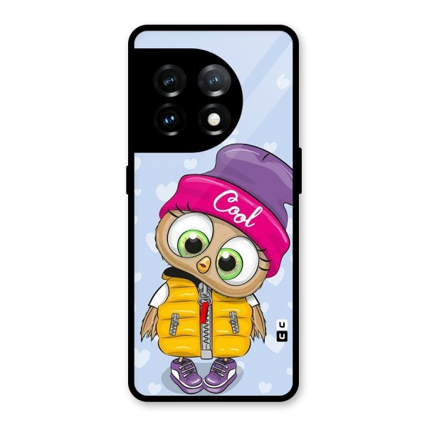 Cool Owl Glass Back Case for OnePlus 11