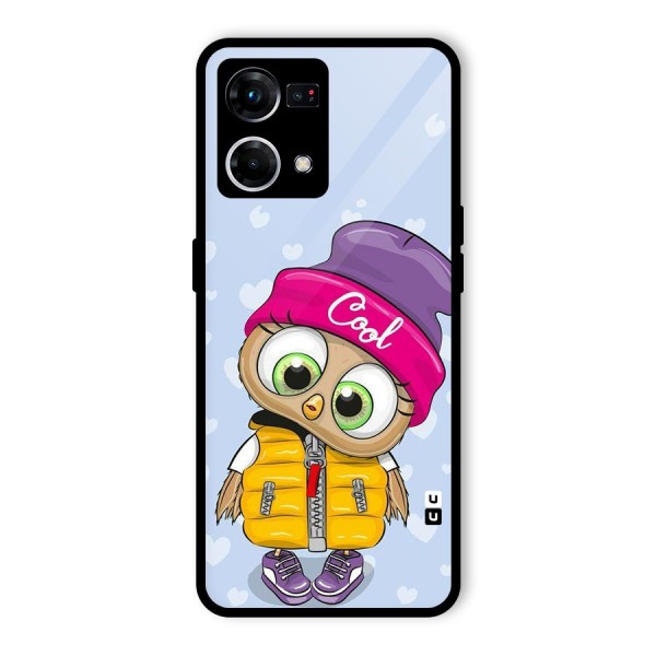 Cool Owl Glass Back Case for Oppo F21s Pro 4G