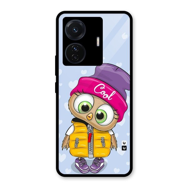 Cool Owl Glass Back Case for Vivo T1 Pro