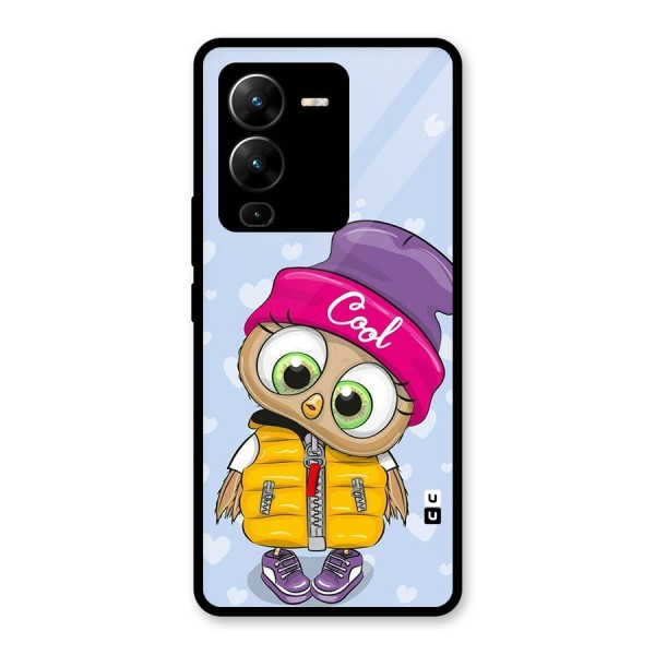 Cool Owl Glass Back Case for Vivo V25 Pro