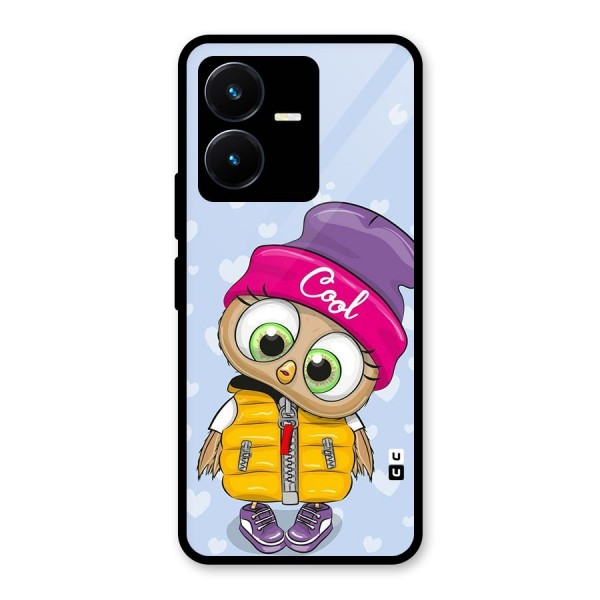 Cool Owl Glass Back Case for Vivo Y22