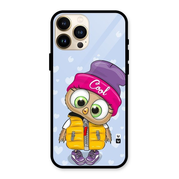 Cool Owl Glass Back Case for iPhone 13 Pro Max