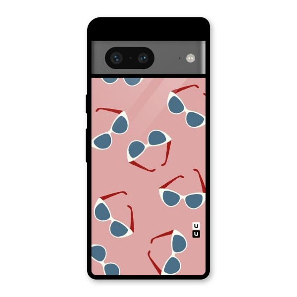 Cool Shades Pattern Glass Back Case for Google Pixel 7 Mobile