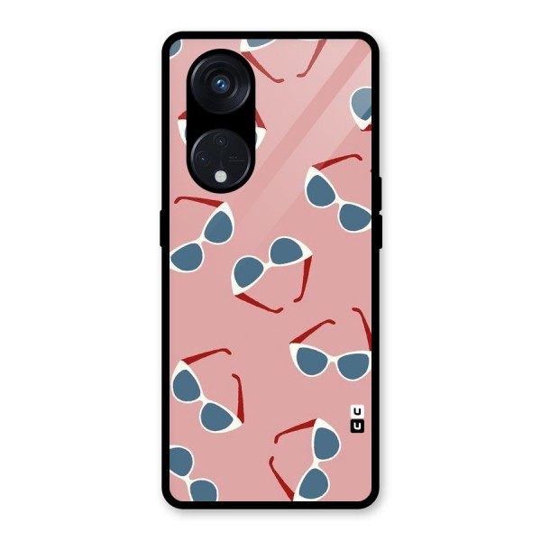 Cool Shades Pattern Glass Back Case for Reno8 T 5G