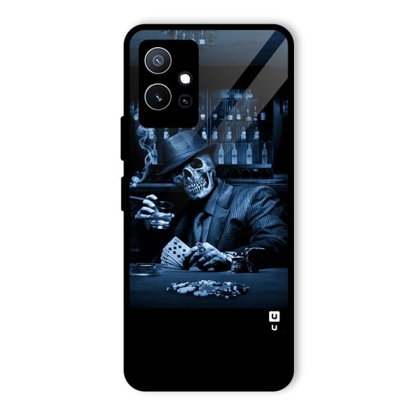 Cool Skull Cards Glass Back Case for Vivo iQOO Z6