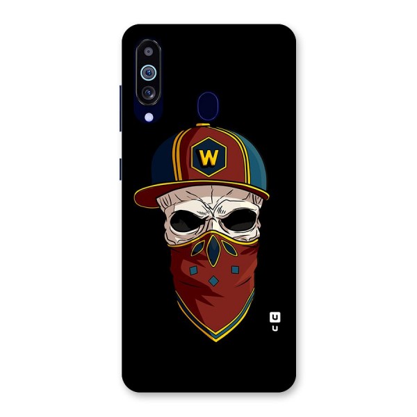 Cool Skull Mask Cap Back Case for Galaxy A60