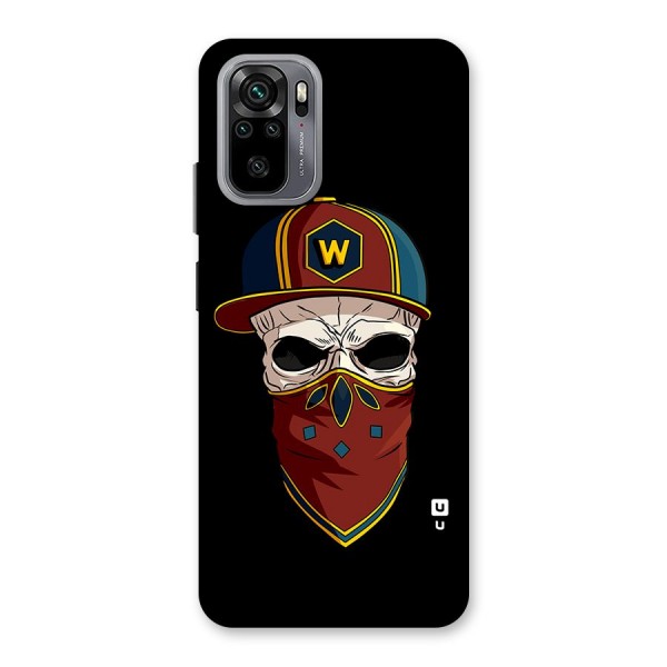 Cool Skull Mask Cap Back Case for Redmi Note 10