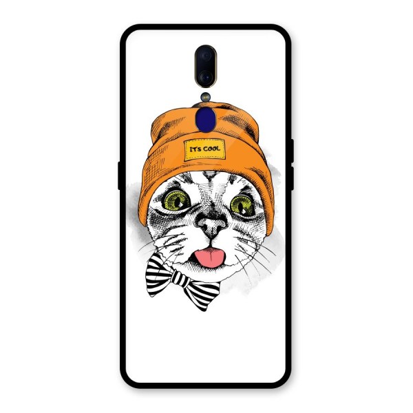 Cool cat Glass Back Case for Oppo F11