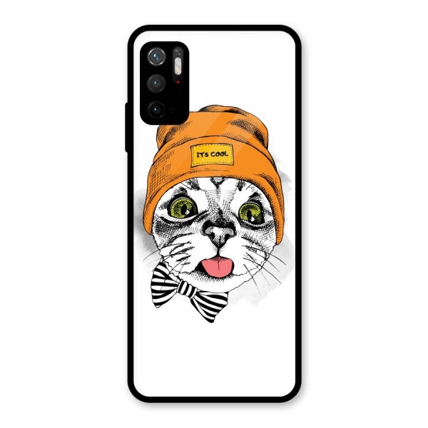 Cool cat Glass Back Case for Poco M3 Pro 5G