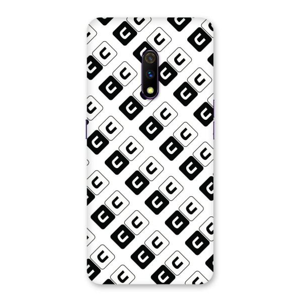 CoversCart Diagonal Banner Back Case for Realme X