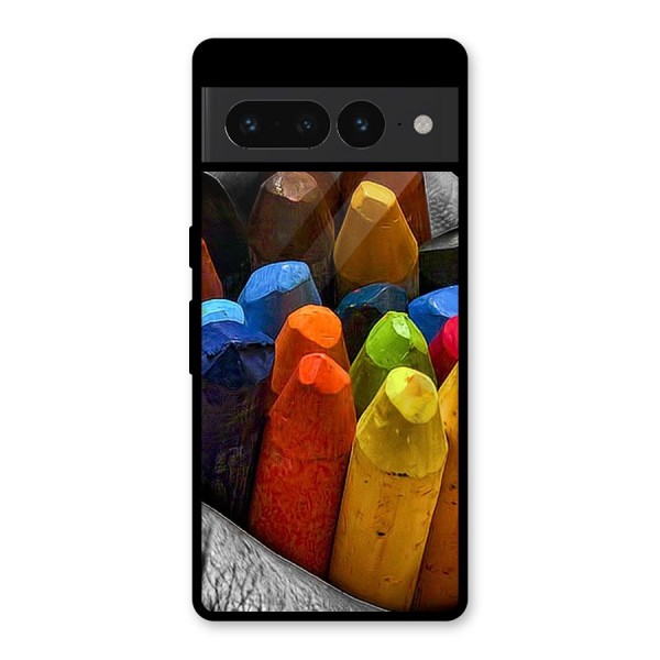 Crayons Beautiful Glass Back Case for Google Pixel 7 Pro