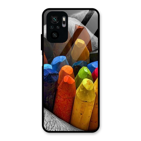 Crayons Beautiful Glass Back Case for Redmi Note 11 SE