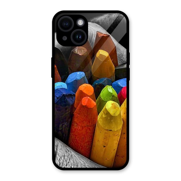 Crayons Beautiful Glass Back Case for iPhone 14