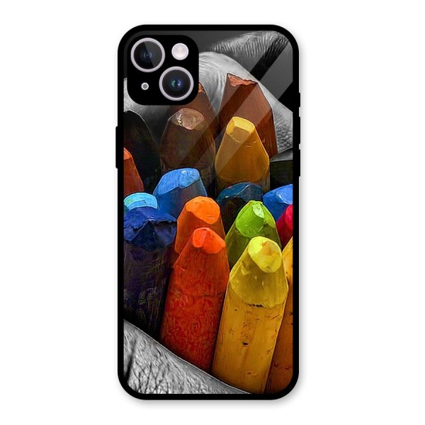 Crayons Beautiful Glass Back Case for iPhone 14 Plus