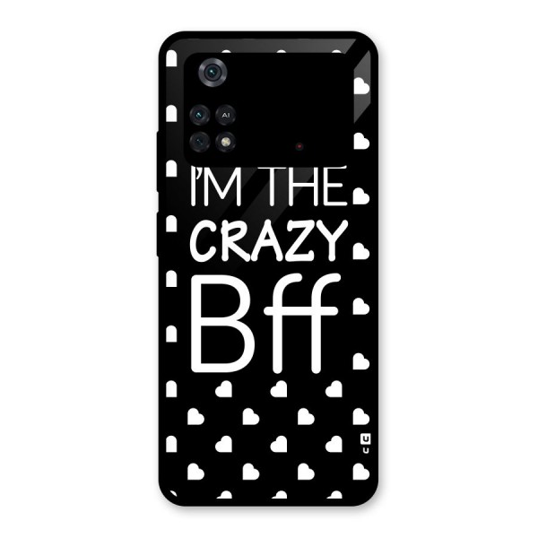 Crazy Bff Glass Back Case for Poco M4 Pro 4G