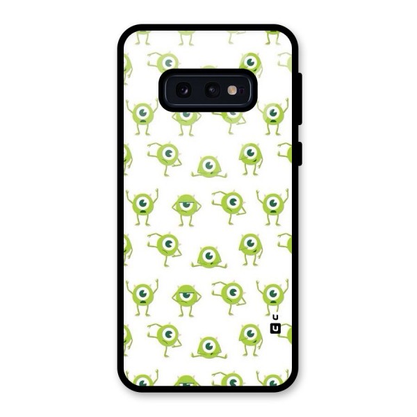 Crazy Green Maniac Glass Back Case for Galaxy S10e