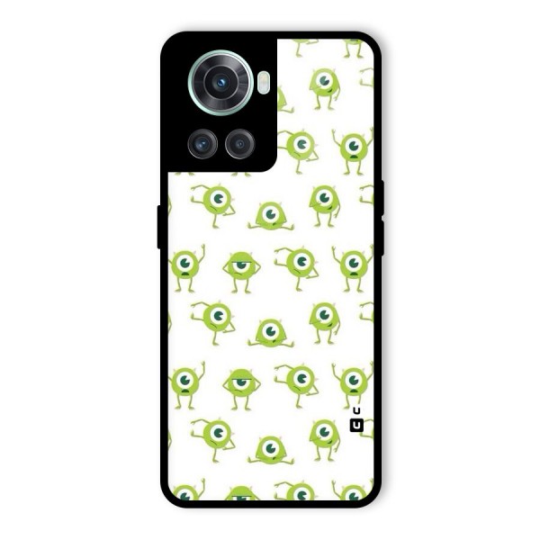 Crazy Green Maniac Glass Back Case for OnePlus 10R