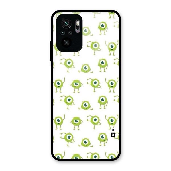 Crazy Green Maniac Glass Back Case for Redmi Note 10