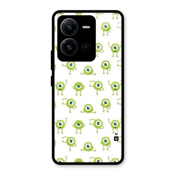 Crazy Green Maniac Glass Back Case for Vivo V25