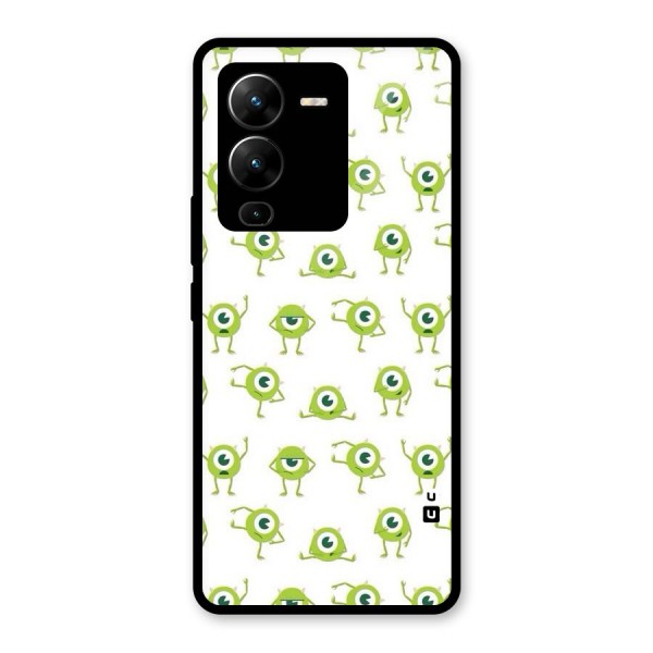 Crazy Green Maniac Glass Back Case for Vivo V25 Pro