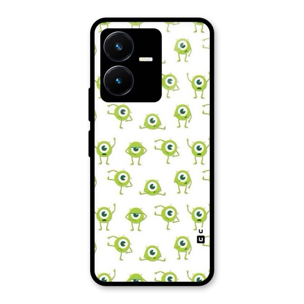 Crazy Green Maniac Glass Back Case for Vivo Y22