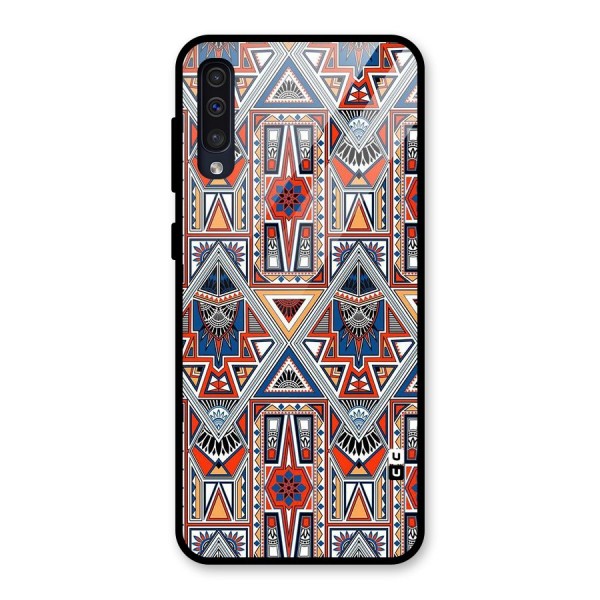 Creative Aztec Art Glass Back Case for Galaxy A50s