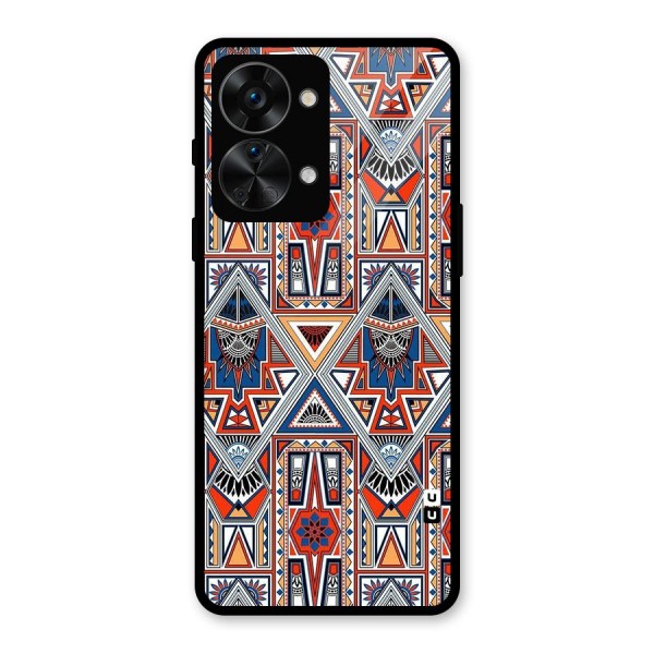 Creative Aztec Art Glass Back Case for OnePlus Nord 2T