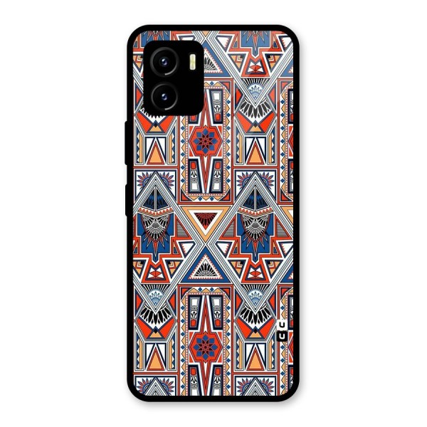 Creative Aztec Art Glass Back Case for Vivo Y15s