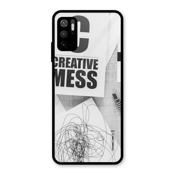 Creative Mess Glass Back Case for Poco M3 Pro 5G