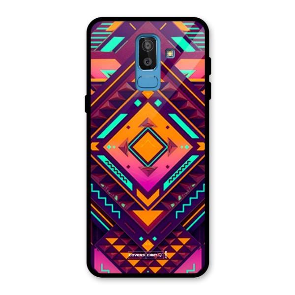 Creative Rhombus Glass Back Case for Galaxy J8