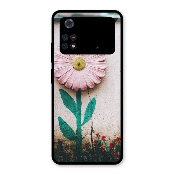 Creativity Flower Glass Back Case for Poco M4 Pro 4G