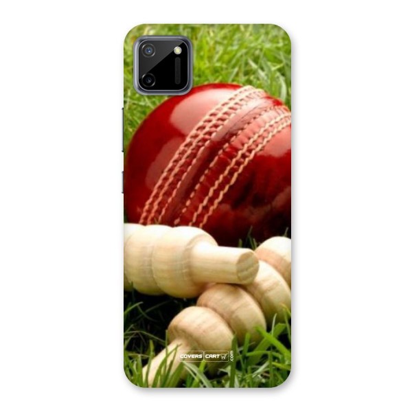 Cricket Ball and Stumps Back Case for Realme C11