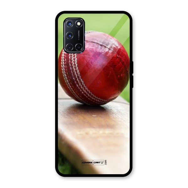 Cricket Bat Ball Glass Back Case for Oppo A52