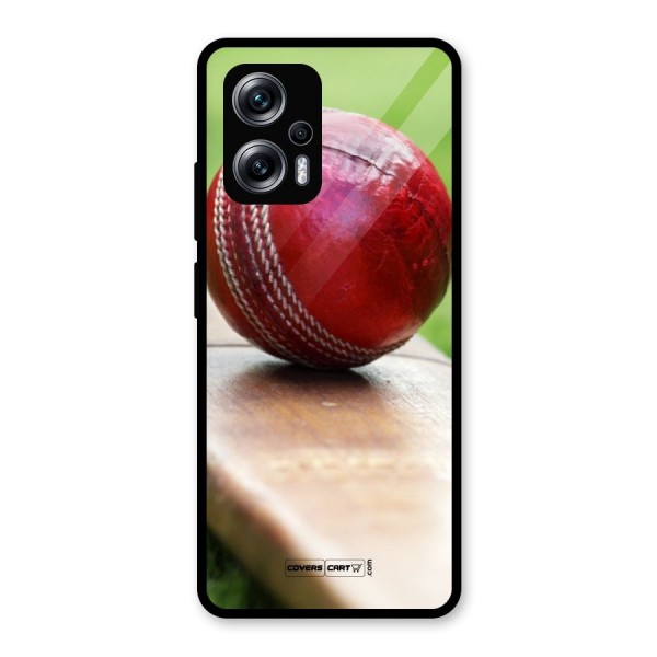 Cricket Bat Ball Glass Back Case for Redmi K50i