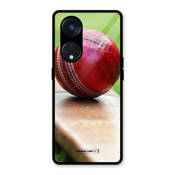 Cricket Bat Ball Glass Back Case for Reno8 T 5G