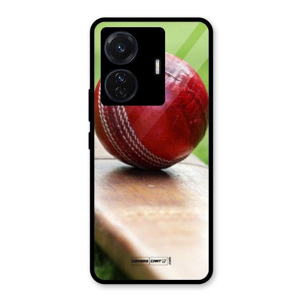 Cricket Bat Ball Glass Back Case for Vivo T1 Pro