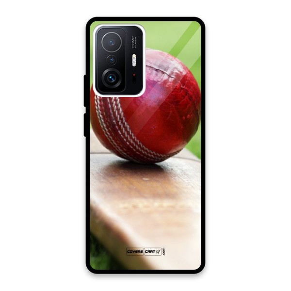 Cricket Bat Ball Glass Back Case for Xiaomi 11T Pro